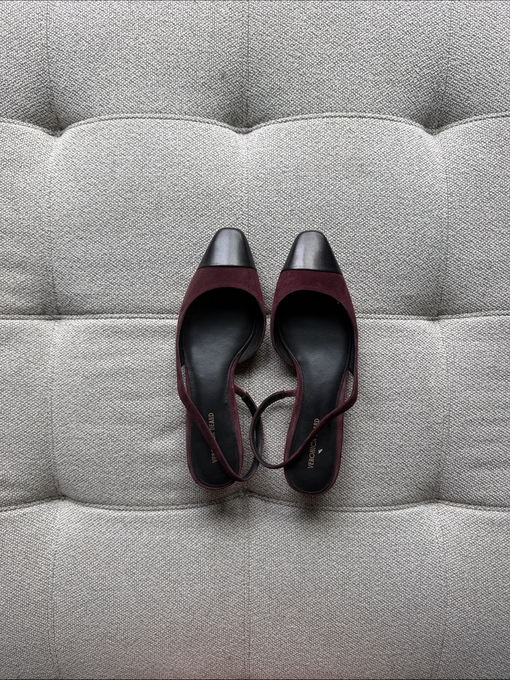 Veronica Beard sling back mules